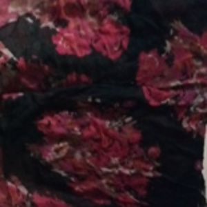 Flower print scarf